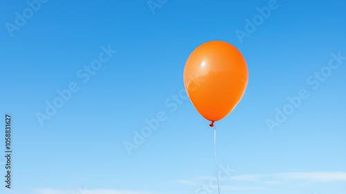 bright orange balloon