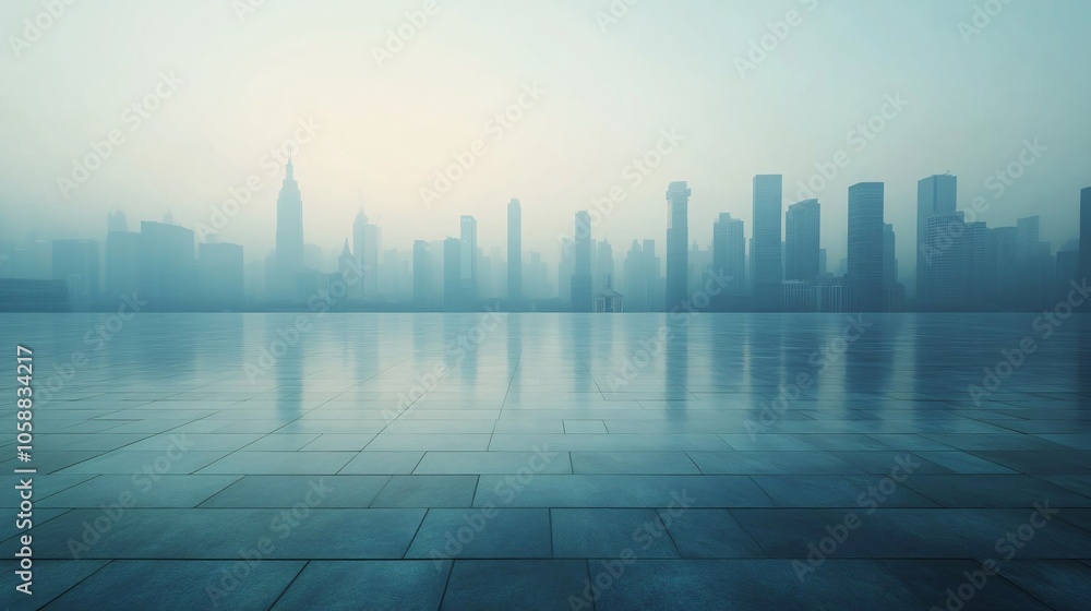 Urban Center in Manhattan and Dubai Featuring Pathways, Parking, and Road for Automotive Advertising Urban Center in Manhattan and Dubai Featuring Pathways, Parking, and Road for Automotive Advertising