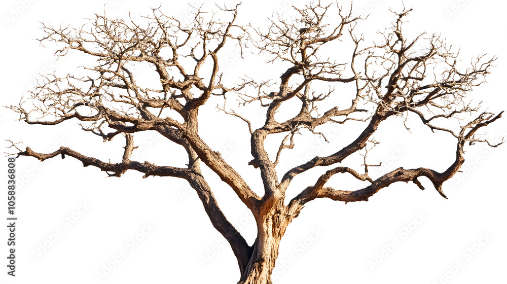 Dry tree with no leaves isolated on white background Dry tree with no leaves isolated on white background