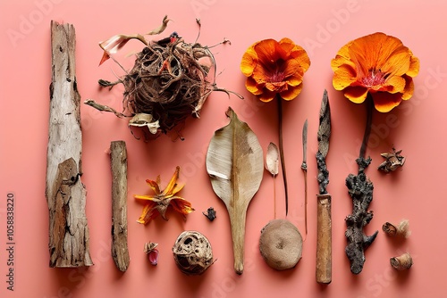 explore the use of found natural objects to create assemblages a photo