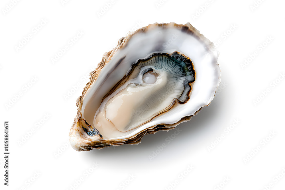 Oyster isolated on white Oyster isolated on white