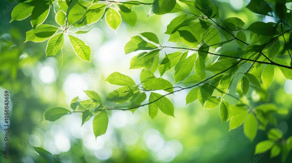 leaves bokeh green leaves bokeh green