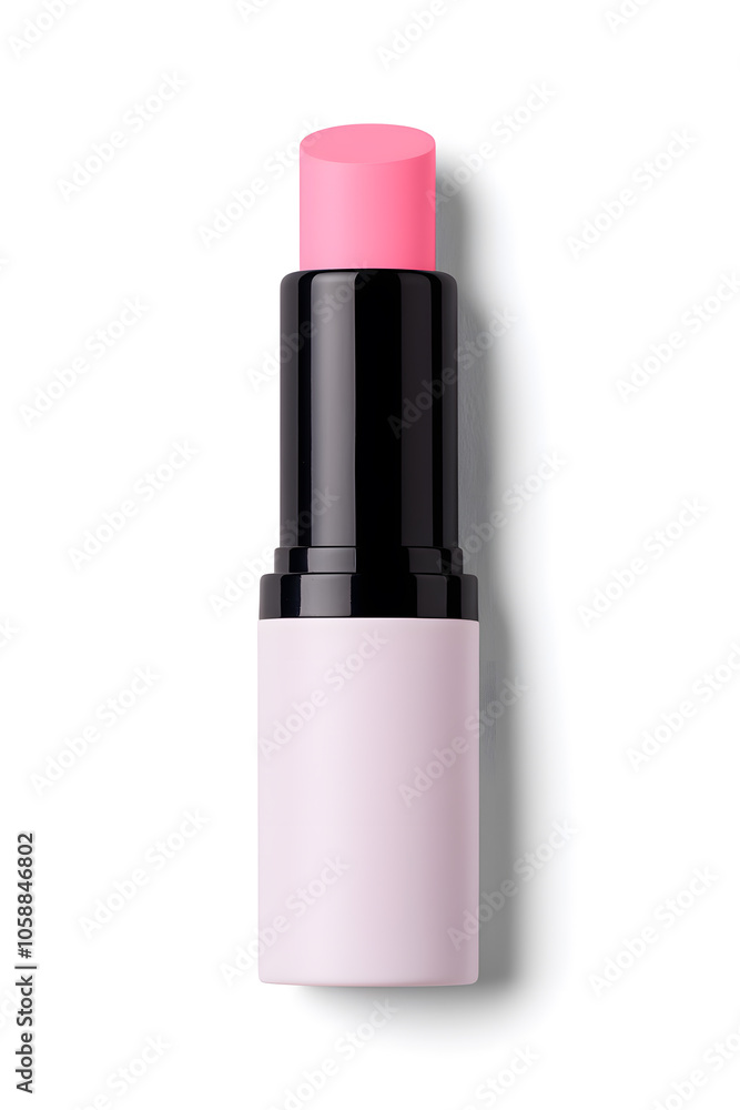 Lipstick tube mock up, isolated on white background Lipstick tube mock up, isolated on white background