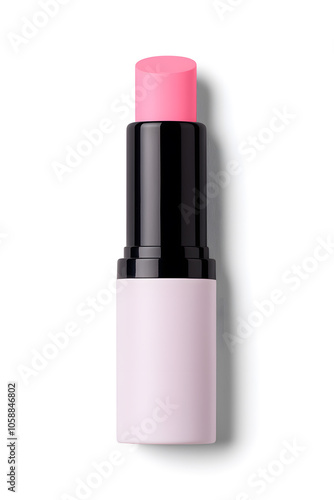 Lipstick tube mock up, isolated on white background 