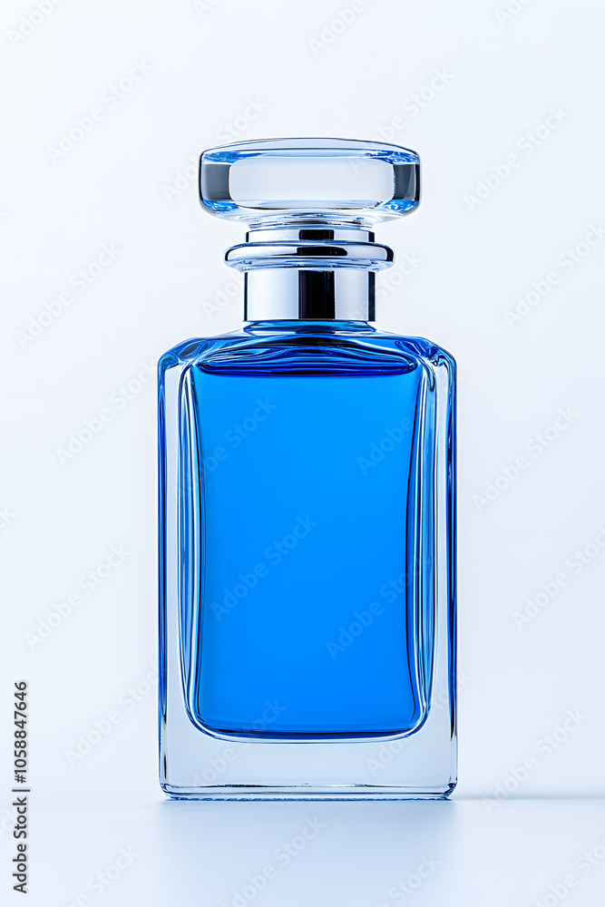 Perfume bottle mockup isolated on white background Perfume bottle mockup isolated on white background