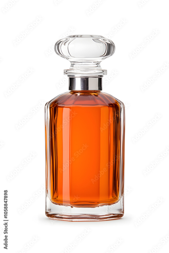Perfume bottle mockup isolated on white background Perfume bottle mockup isolated on white background