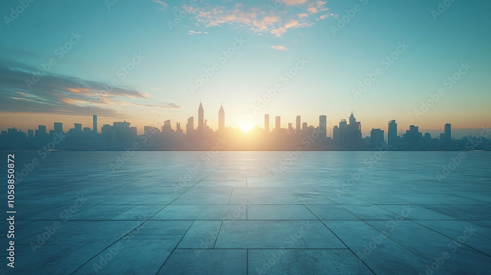Urban Center in Manhattan and Dubai Featuring Pathways, Parking, and Road for Automotive Advertising Urban Center in Manhattan and Dubai Featuring Pathways, Parking, and Road for Automotive Advertising