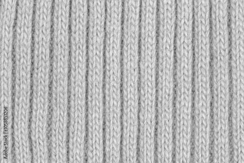 White natural texture of knitted wool textile material background. White cotton fabric woven canvas texture