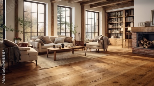 cozy vintage wood floor