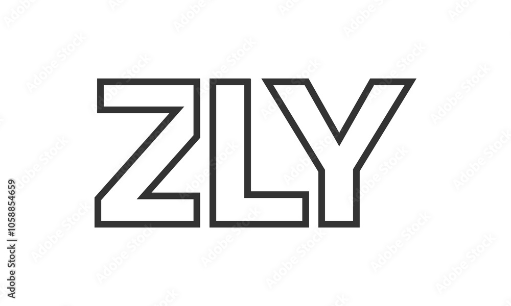 ZLY logo design template with strong and modern bold text. Initial based vector logotype featuring simple and minimal typography. Trendy company identity. ZLY logo design template with strong and modern bold text. Initial based vector logotype featuring simple and minimal typography. Trendy company identity.