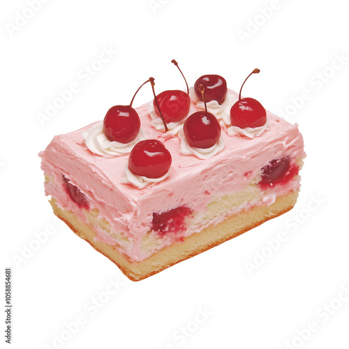 cake with cherries