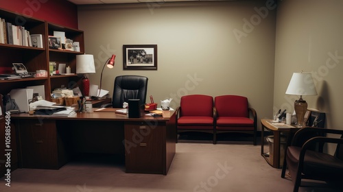 desk empty doctor office