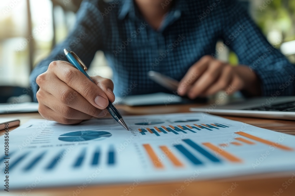 financial advisory services. Asian advisor showing plan of investment to clients in the consultancy office, Generative AI financial advisory services. Asian advisor showing plan of investment to clients in the consultancy office, Generative AI
