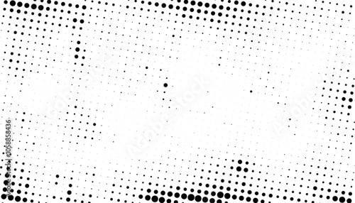 Halftone background vector, abstract backdrop design with two tone pattern and copy space for edit your content	