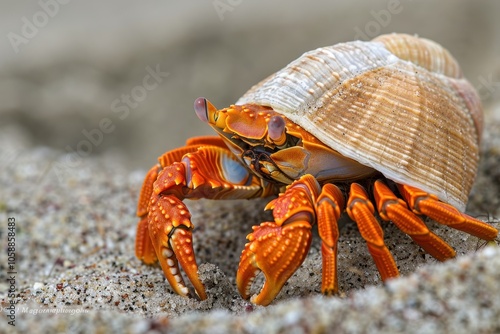 Florida Bareye Hermit Crab Dardanus fucosus photo