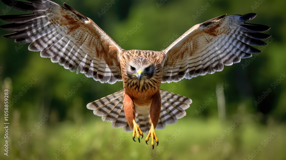 Obraz premium bird red shouldered hawk