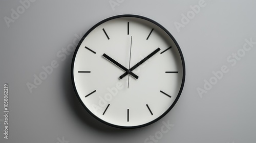 black wall clock