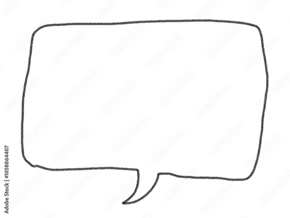 Hand-painted speech bubbles Hand-painted speech bubbles