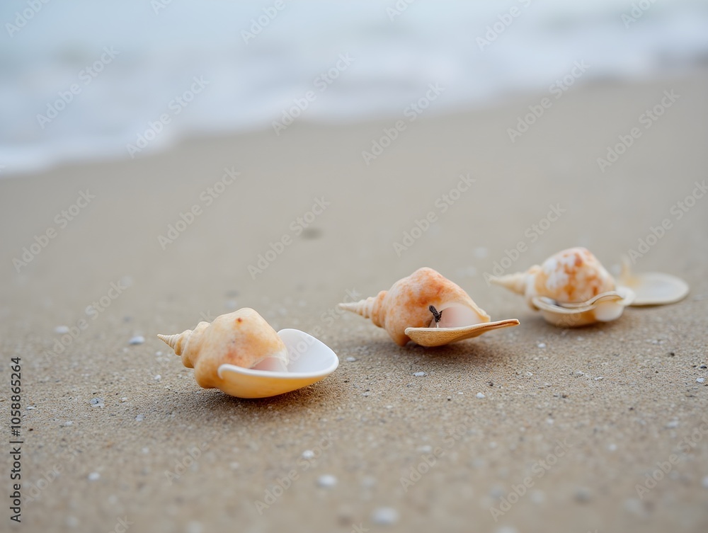 Shells on the beach Shells on the beach