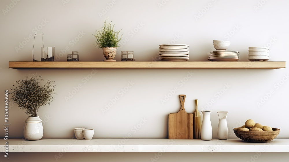 dishes minimalist kitchen