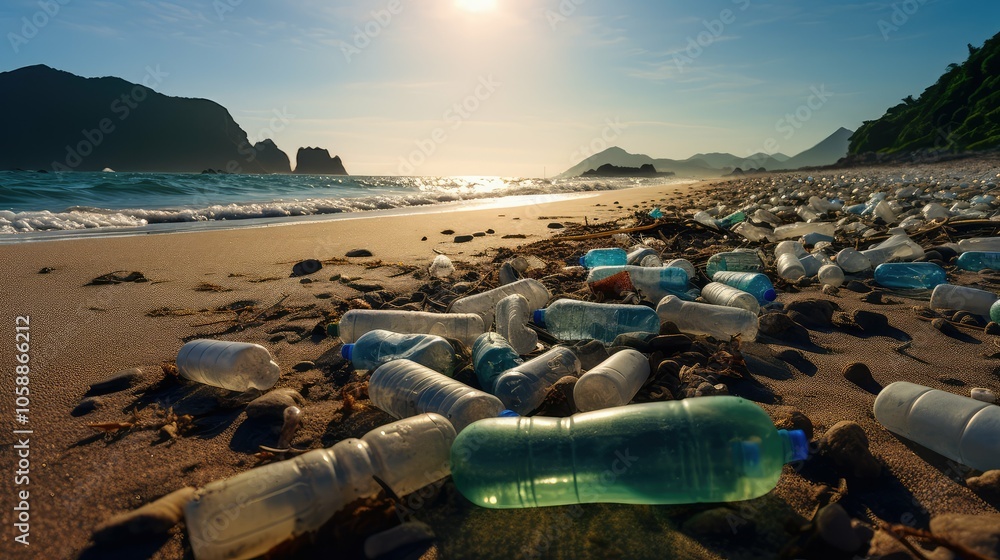 ocean plastic water bottle