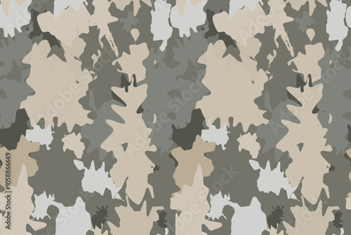 brown military camouflage seamless pattern for fabric, clothing, and uniform design