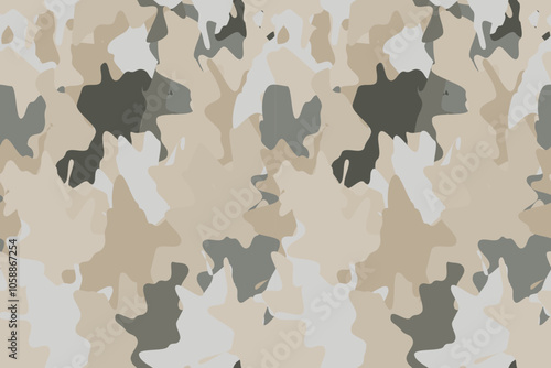 brown military camouflage seamless pattern for fabric, clothing, and uniform design
