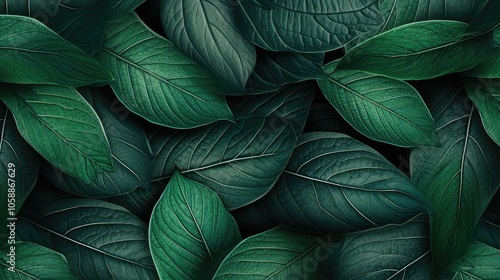 detailed seamless leaf pattern