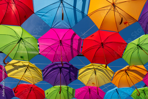 colorful umbrellas