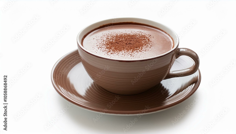 Isolated warming cup of hot cocoa chocolate Isolated warming cup of hot cocoa chocolate