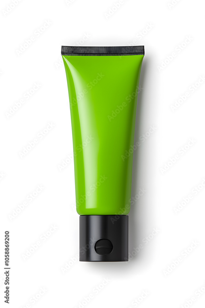 Realistic 3d blank cosmetics cream tube mockup template isolated on white background Realistic 3d blank cosmetics cream tube mockup template isolated on white background