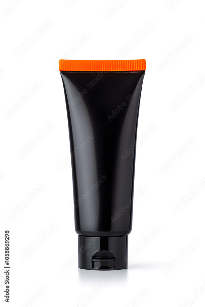 Realistic 3d blank cosmetics cream tube mockup template isolated on white background Realistic 3d blank cosmetics cream tube mockup template isolated on white background