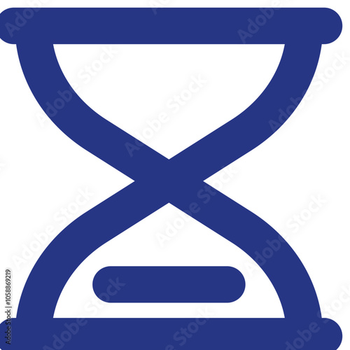 Hourglass End icon logo design