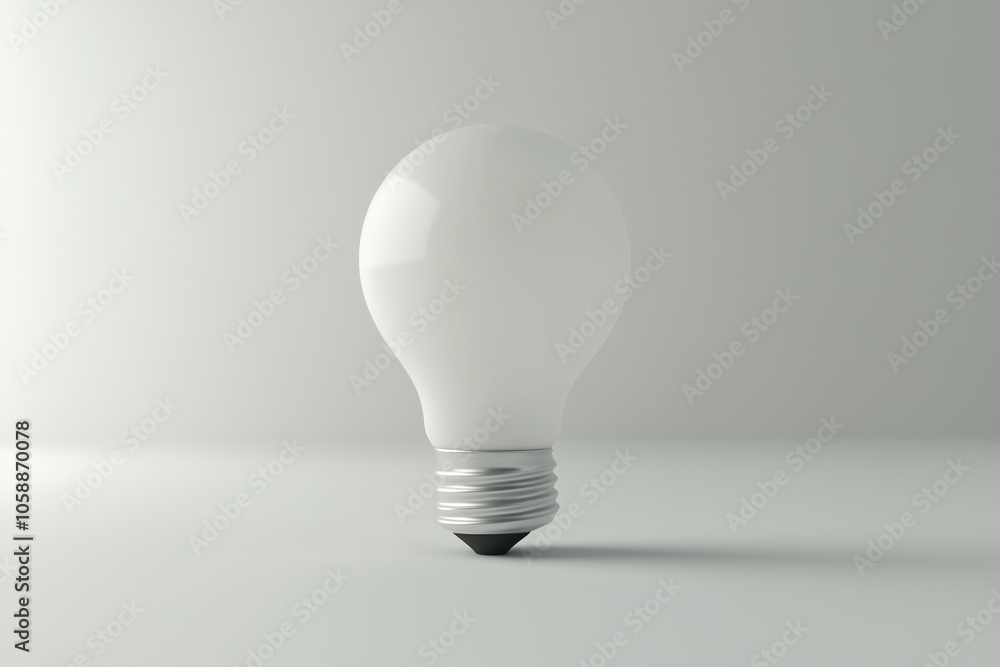 White electric bulb isolated on a white background White electric bulb isolated on a white background