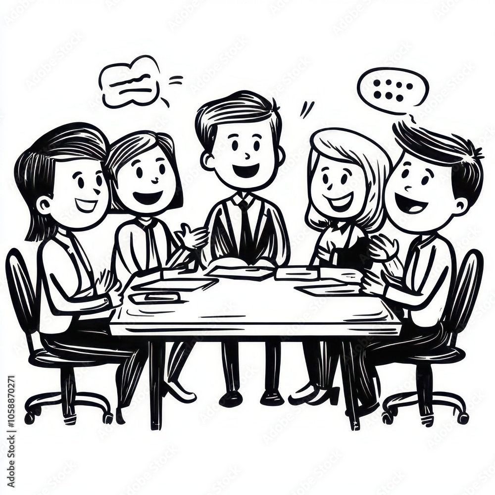 During the business meeting, different colleagues applauded and smiled During the business meeting, different colleagues applauded and smiled
