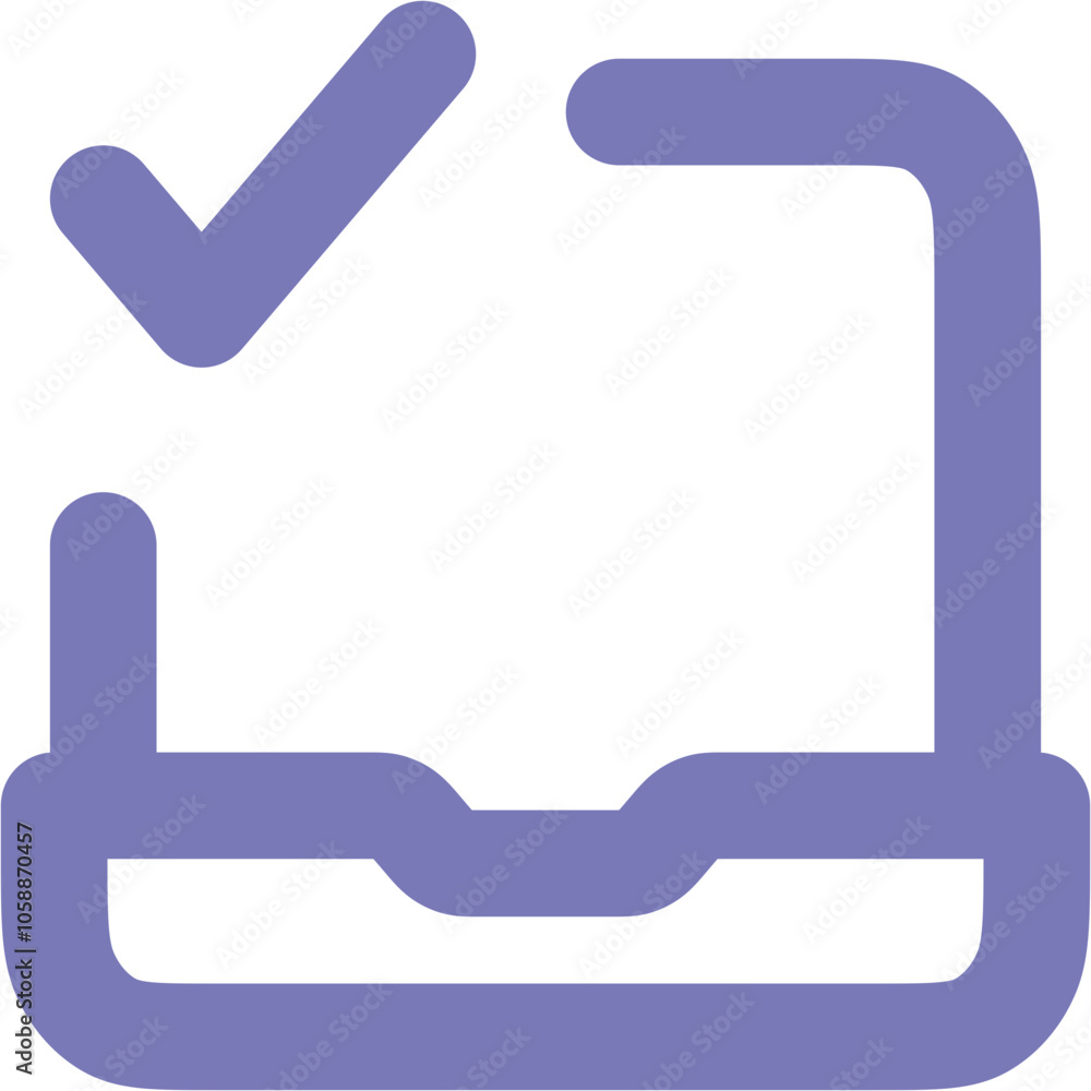 Laptop Check Alt icon logo design Laptop Check Alt icon logo design