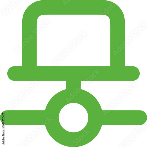 Laptop Wired icon logo design