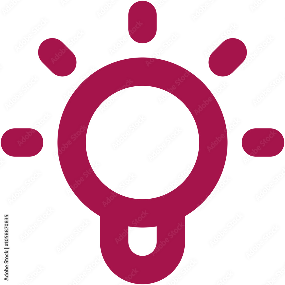 Lightbulb Alt icon logo design Lightbulb Alt icon logo design