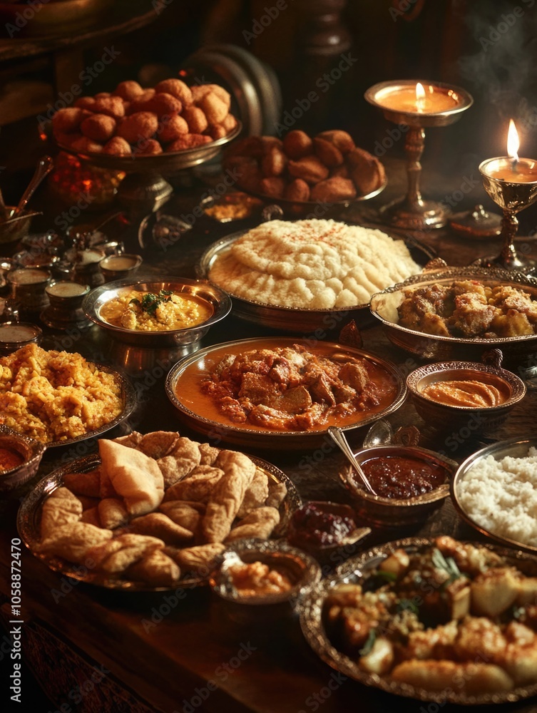 Various foods on table Various foods on table