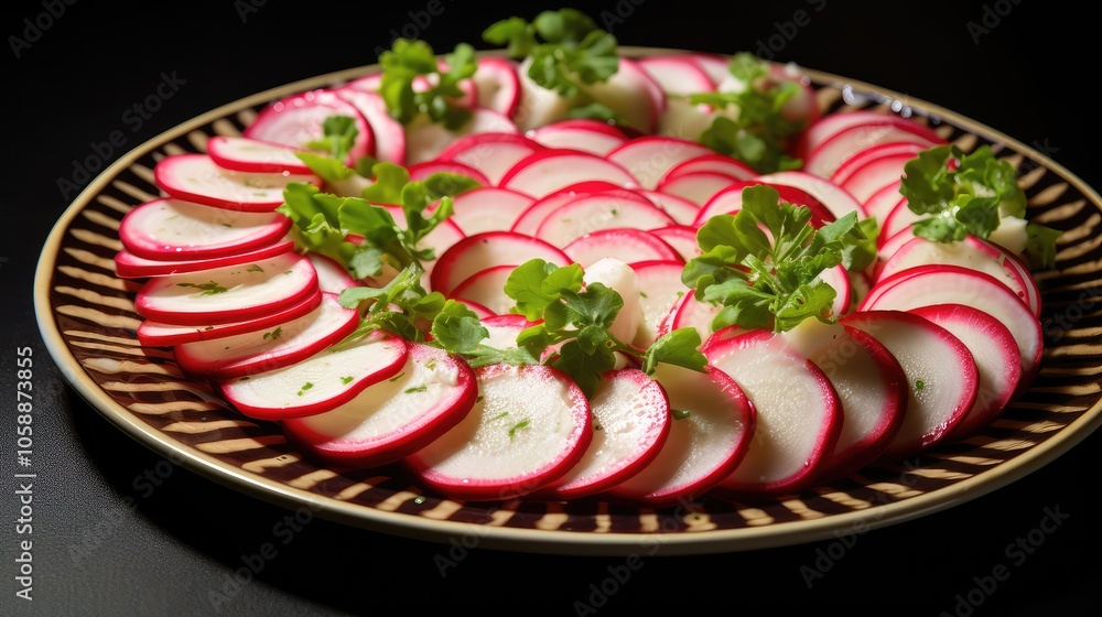 sliced radish plant