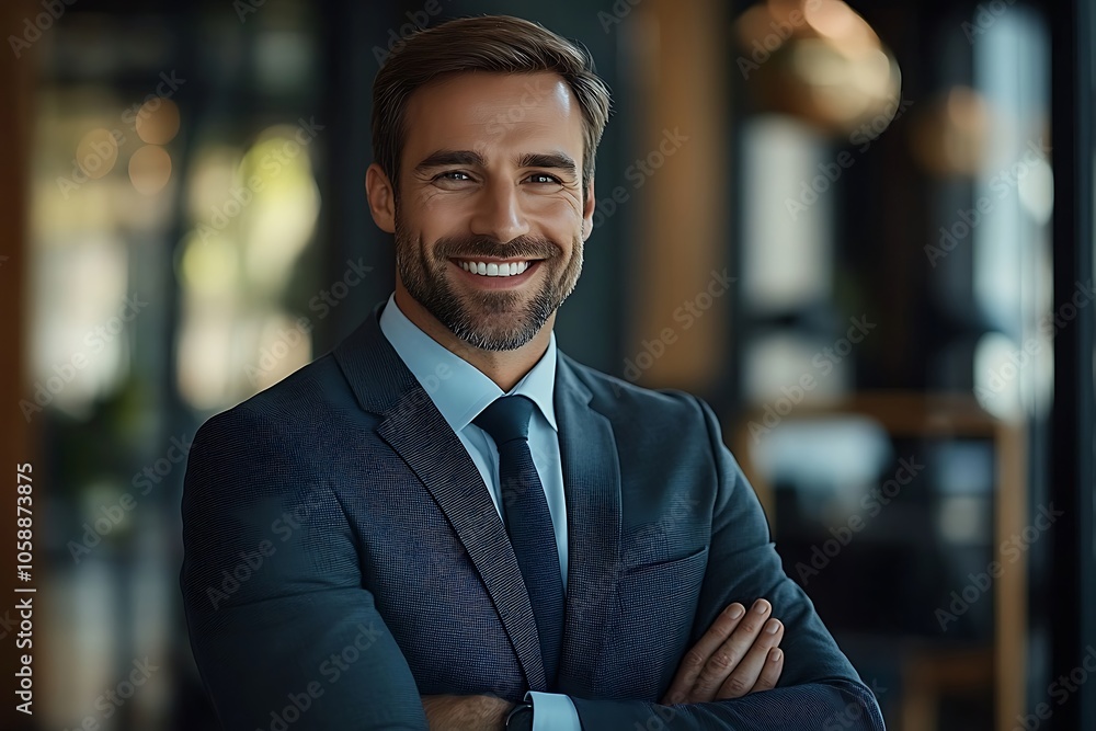 Successful Businessman Portrait Confident, Well-Dressed, and Professional Successful Businessman Portrait Confident, Well-Dressed, and Professional