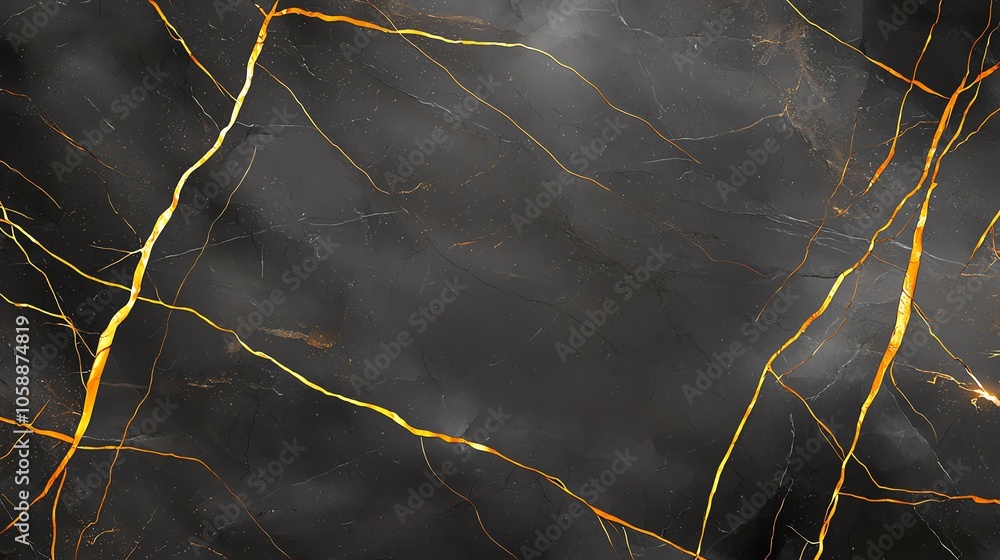Luxurious black marble texture with elegant golden veins creating a rich and timeless pattern, perfect for backgrounds or design projects. Luxurious black marble texture with elegant golden veins creating a rich and timeless pattern, perfect for backgrounds or design projects.