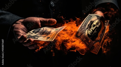 destructi money on fire photo