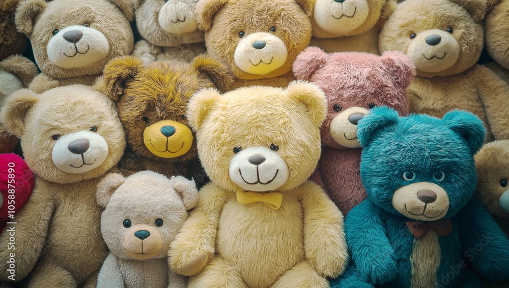 Colorful teddy bears Colorful teddy bears