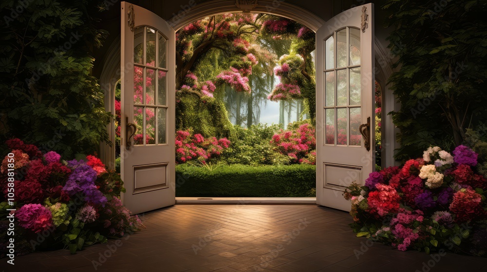 flowers doors are open flowers doors are open