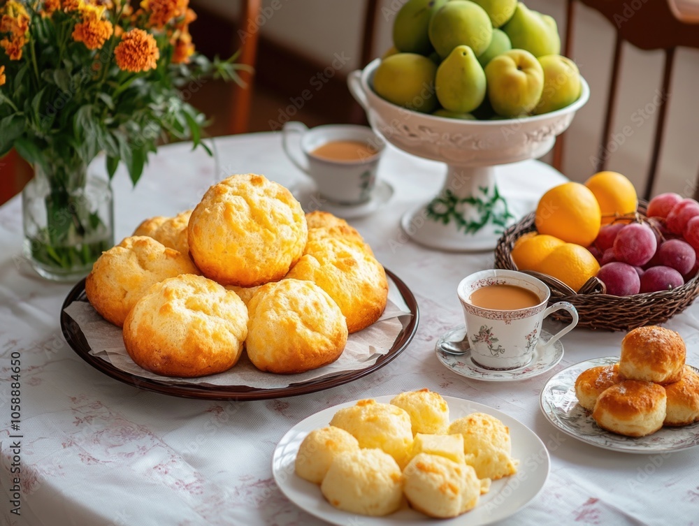 Food and Flowers Table Setting Food and Flowers Table Setting