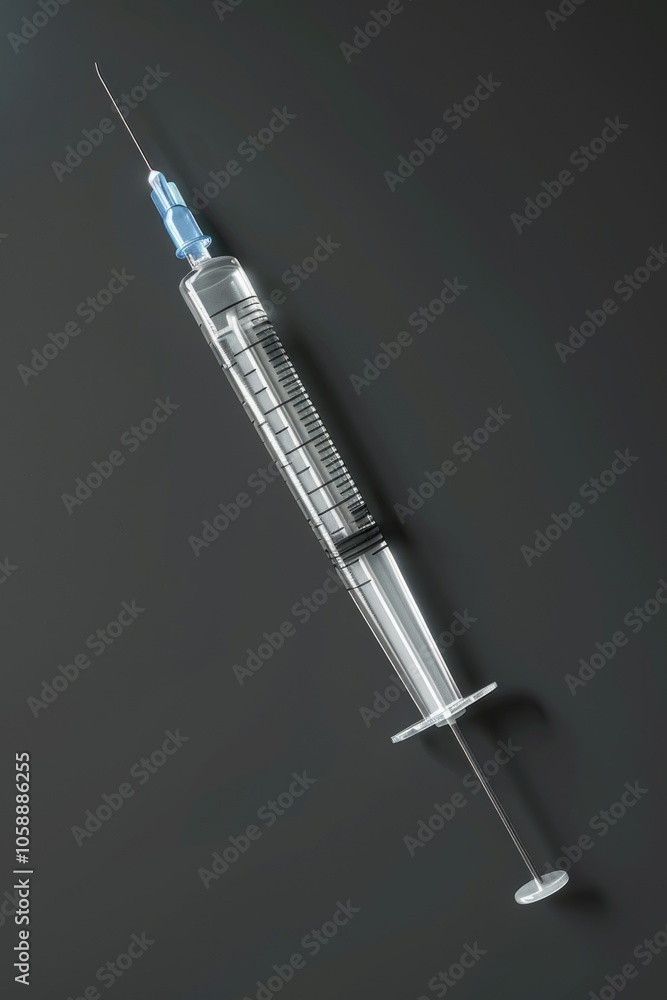 Syringe and needle with vaccine, medical injection device Syringe and needle with vaccine, medical injection device