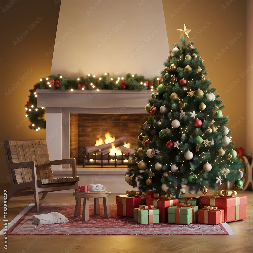 christmas tree with gifts christmas tree with gifts