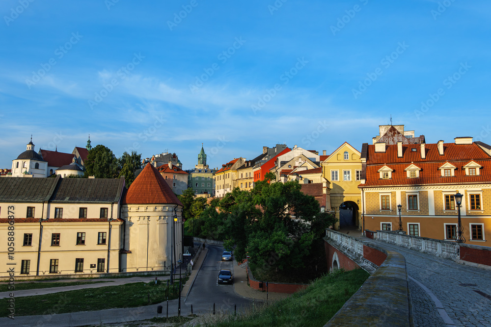 Obraz premium Lublin Old Town, Poland 1.08.2024. Lublin, the city of inspiration