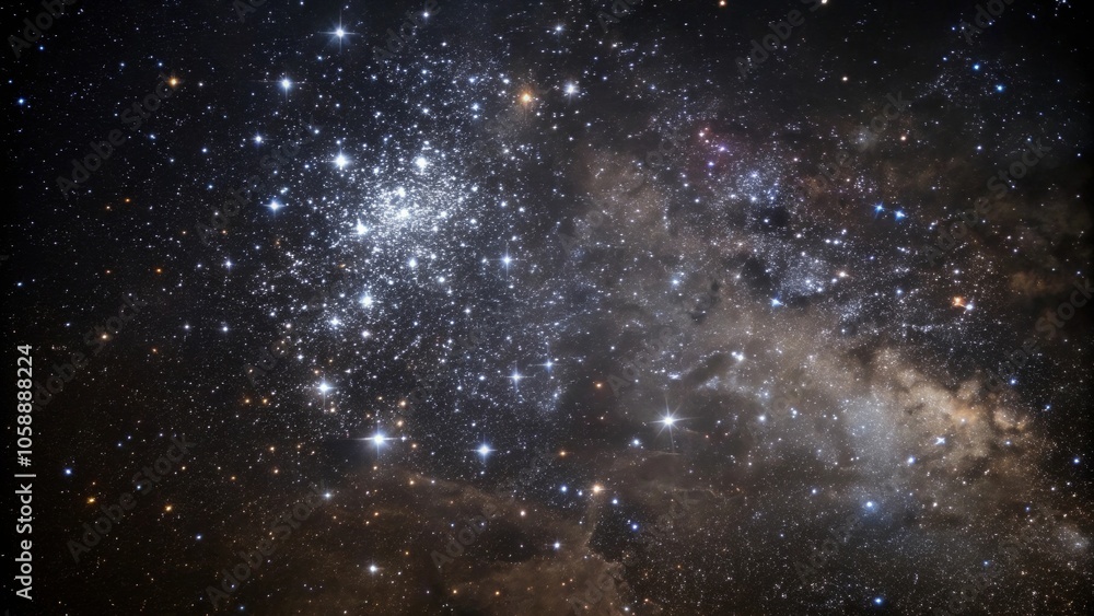 A dense cluster of stars against a dark motion space background with intricate details and subtle texture, starry night, celestial body, galaxy, nebula A dense cluster of stars against a dark motion space background with intricate details and subtle texture, starry night, celestial body, galaxy, nebula
